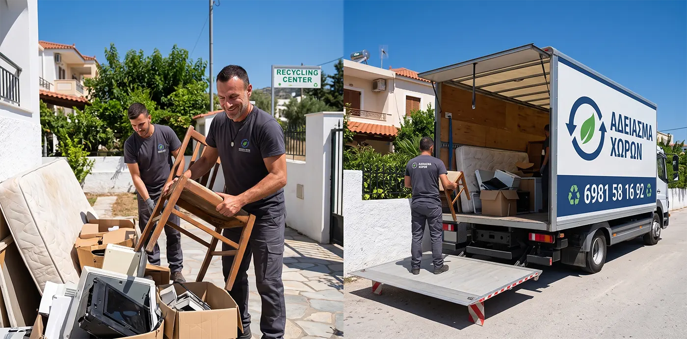 Ο παλιατζής Κώστας Οικονόμου για άδειασμα χώρων και ανακύκλωση